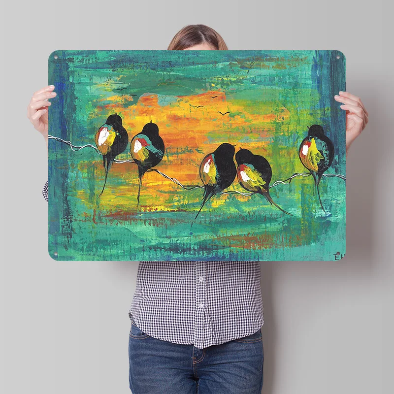 Retro Gaming On - Birds on a Line 3D Printed
