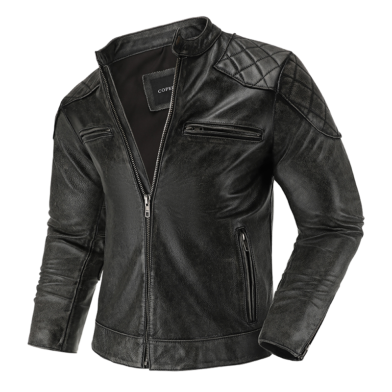 Retro Gaming Jacket - Retro Leather Jacket Motorcycle Riding Suit