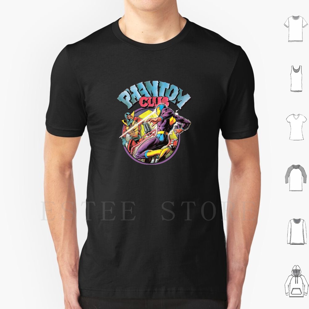 Retro Gaming T Shirt - Phantom Club-Badge T Shirt DIY Big