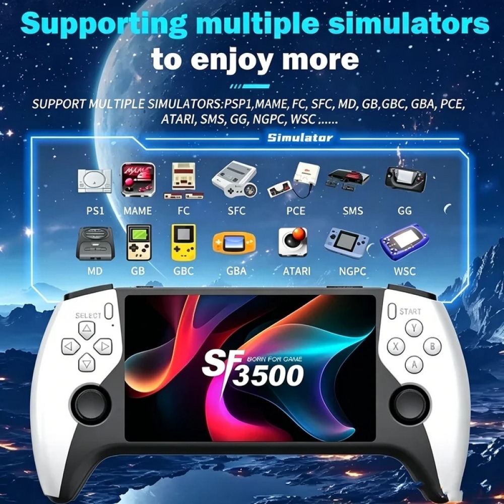 Retro Gaming Portable - SF3500 5 inch Handheld Game Console