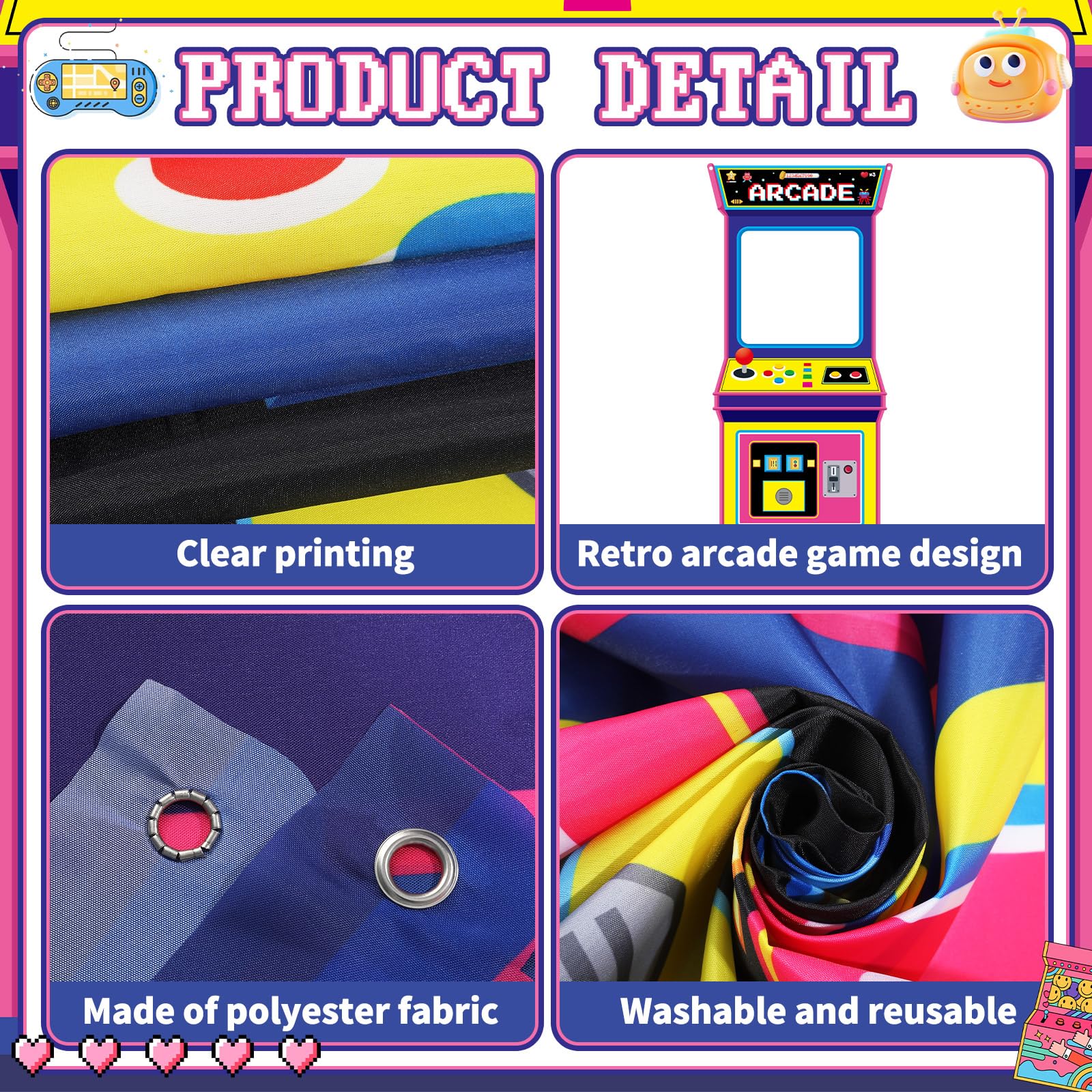 Retro Video Gaming Fabric Arca - Retro Gaming Event review and price