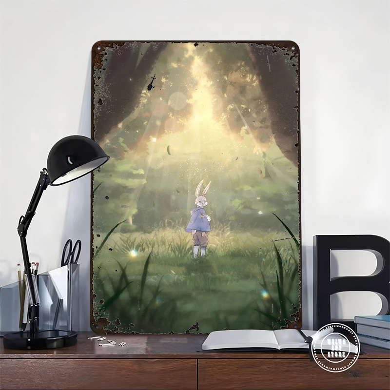 Bunny on a Field Poster Retro  - Retro Gaming On review and price