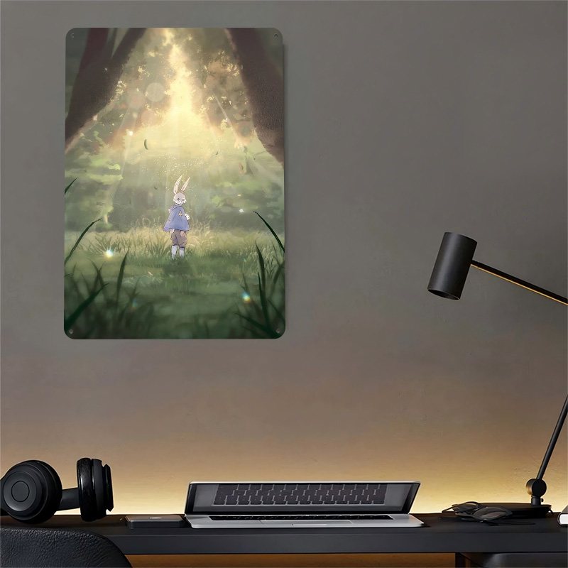 Bunny on a Field Poster Retro  - Retro Gaming On review and price