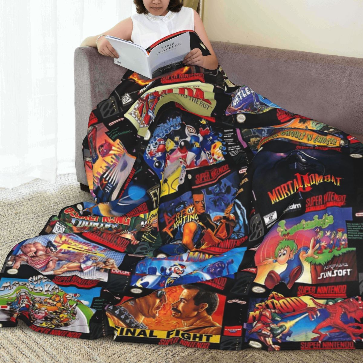 Retro Gaming Boxes Blankets Fl - Retro Gaming Portable review and price