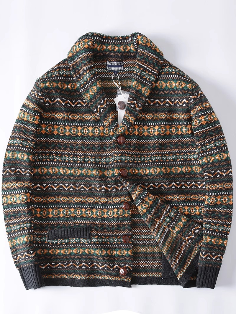 Nordic Cattle Wool Jacquard We - Retro Gaming Jacket review and price