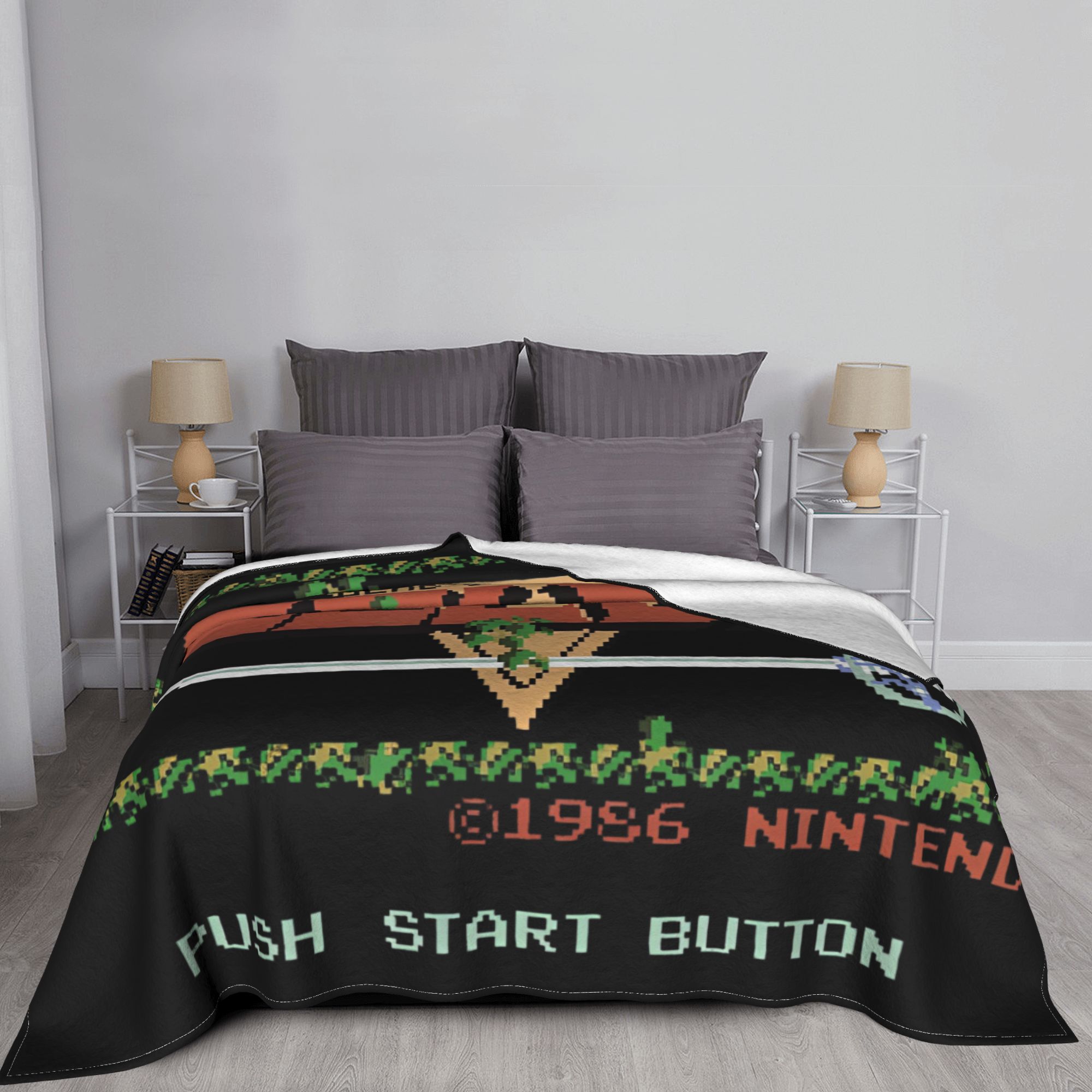 Z-Zelda Legends Flannel Blanke - Retro Gaming Zelda review and price