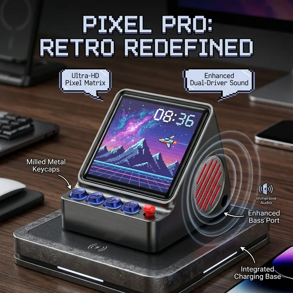 Retro Pixel Art Programmable L - Retro Gaming Desk Setup review and price