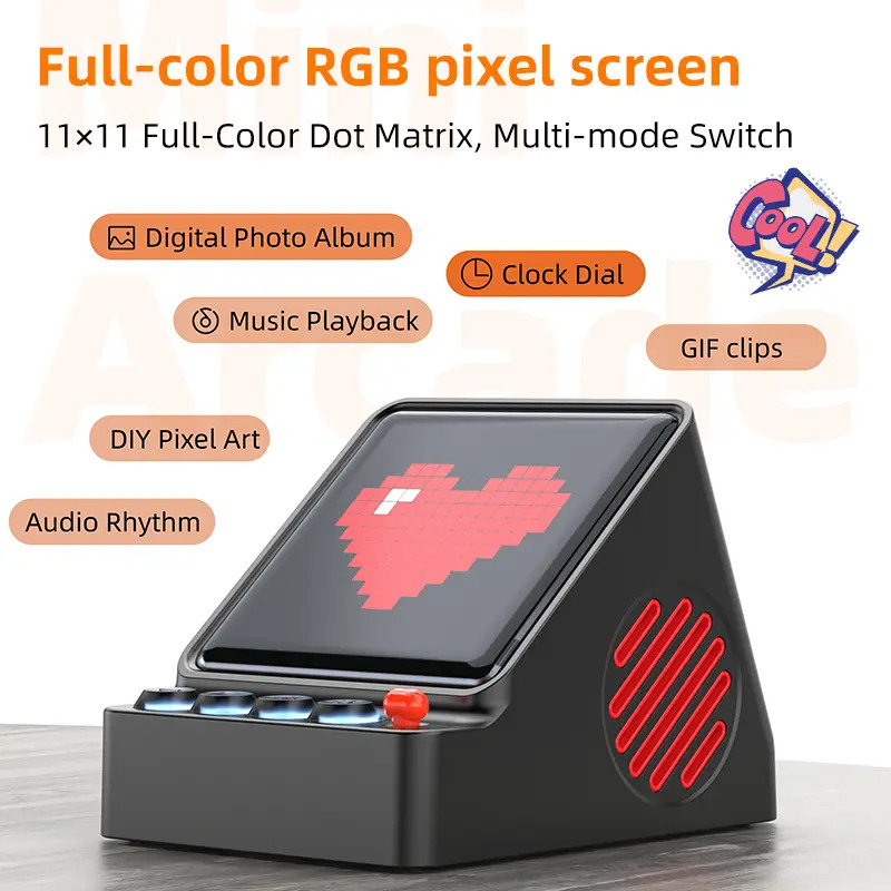Retro Pixel Art Programmable L - Retro Gaming Desk Setup review and price