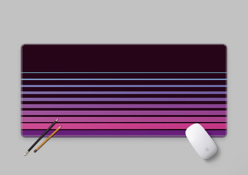 Retro Vintage Stripes Deskmat  - Retro Gaming On review and price