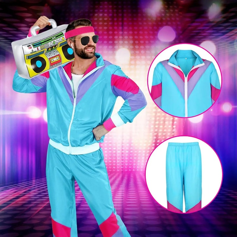 80s 90s Fancy Dress Costumes f - Retro Gaming Jacket review and price