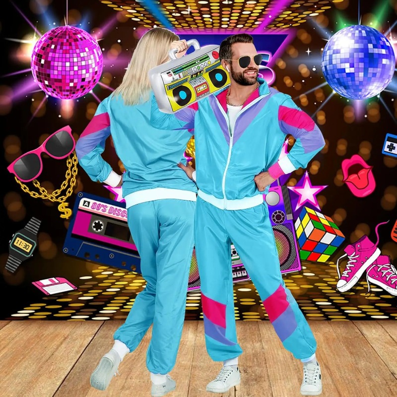 80s 90s Fancy Dress Costumes f - Retro Gaming Jacket review and price