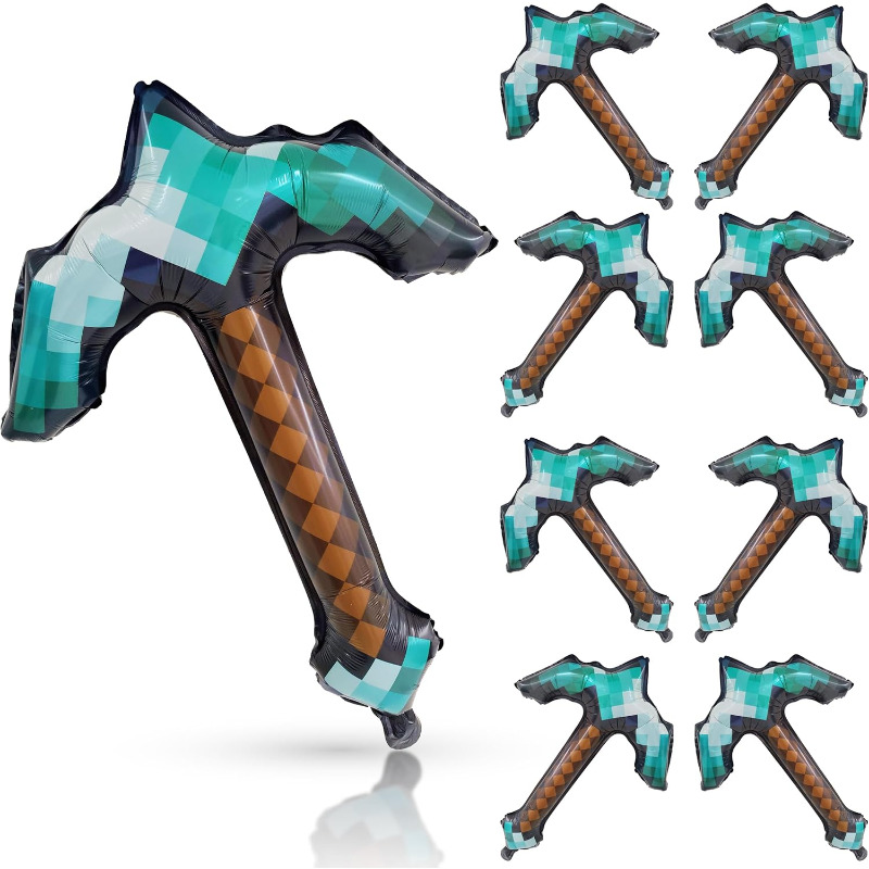 8Pcs Pixel Inflatable Pickaxe  - Retro Gaming Event review and price