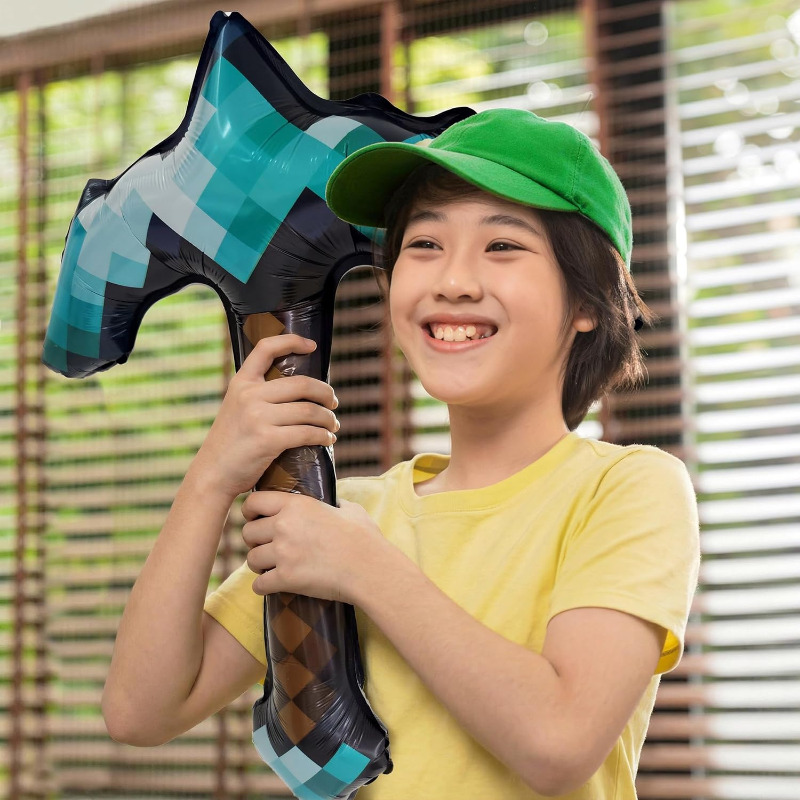 8Pcs Pixel Inflatable Pickaxe  - Retro Gaming Event review and price