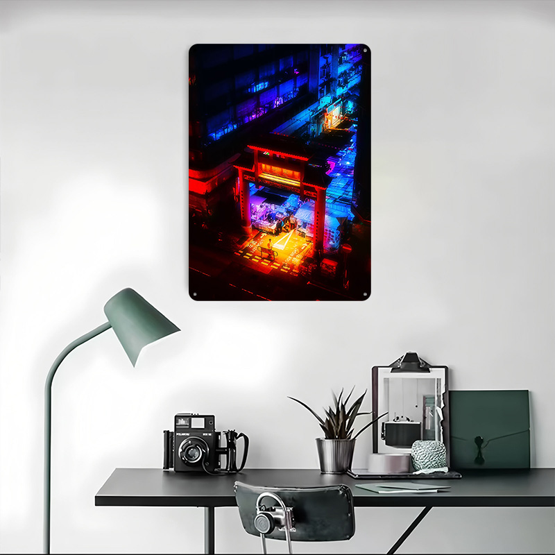 Hong Kong Blue Market Poster C - Retro Gaming Market review and price