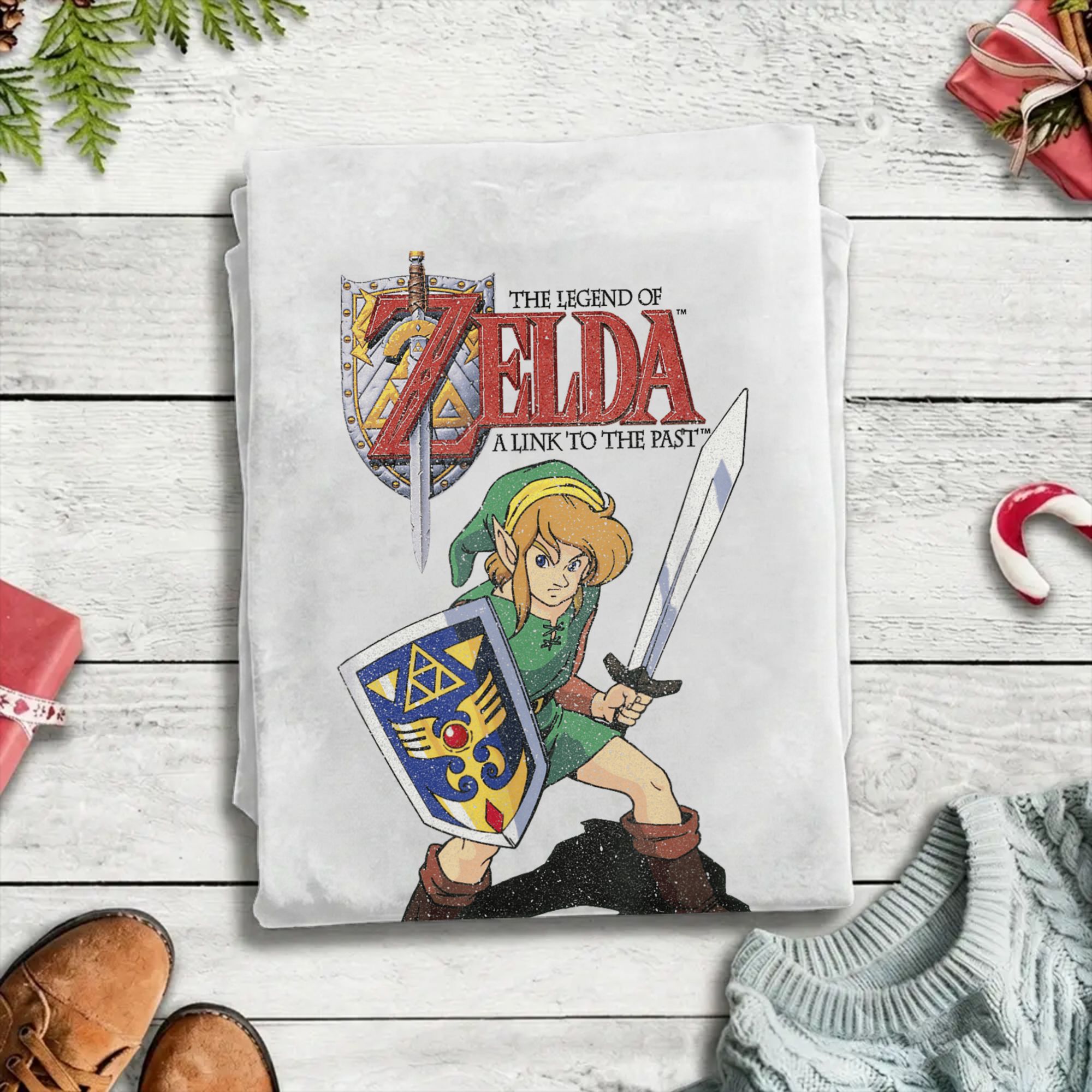 Legend of Zelda Grey Cartoon T - Retro Gaming Zelda review and price