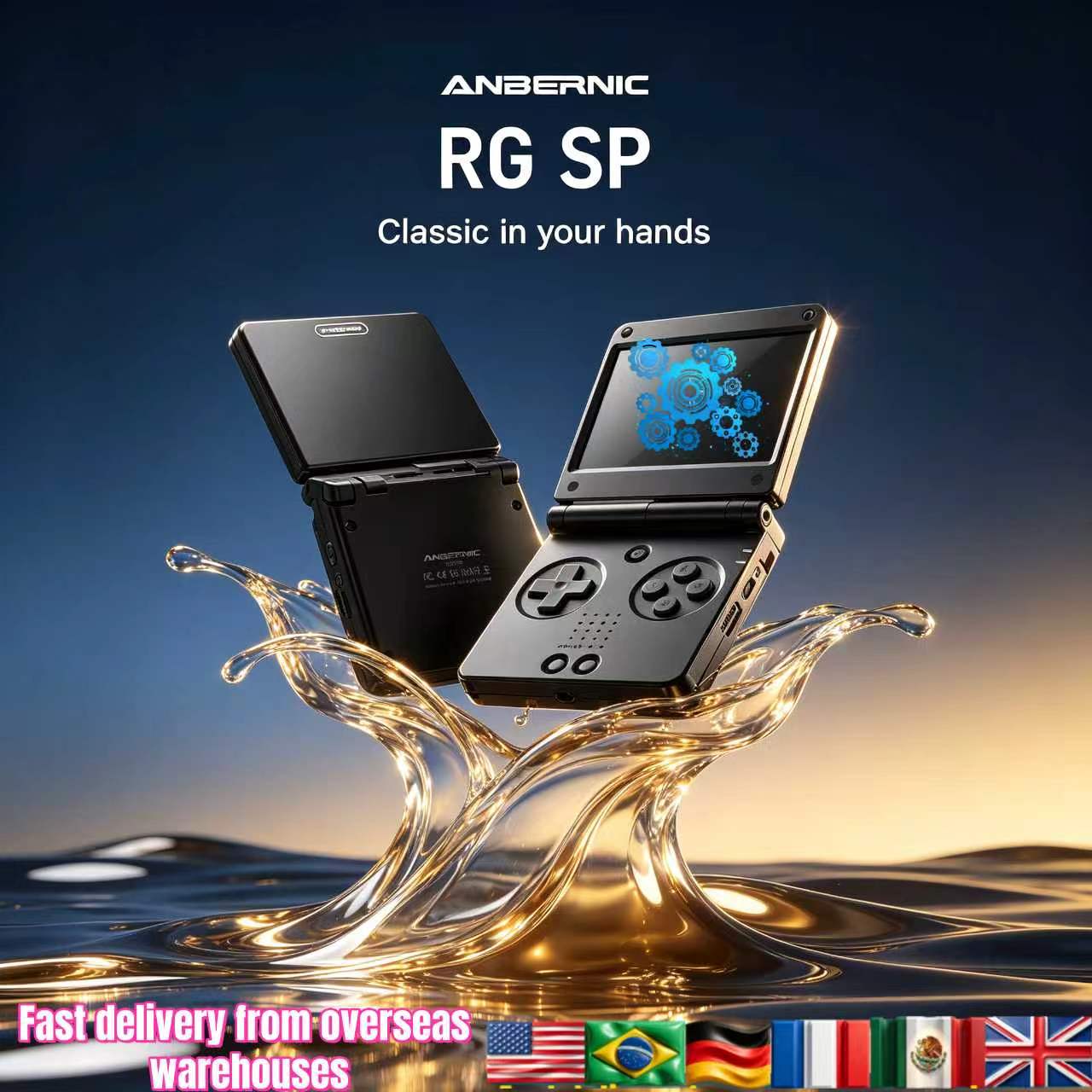 Anbernic RGSP Flip Classic Han - Retro Gaming Anbernic review and price