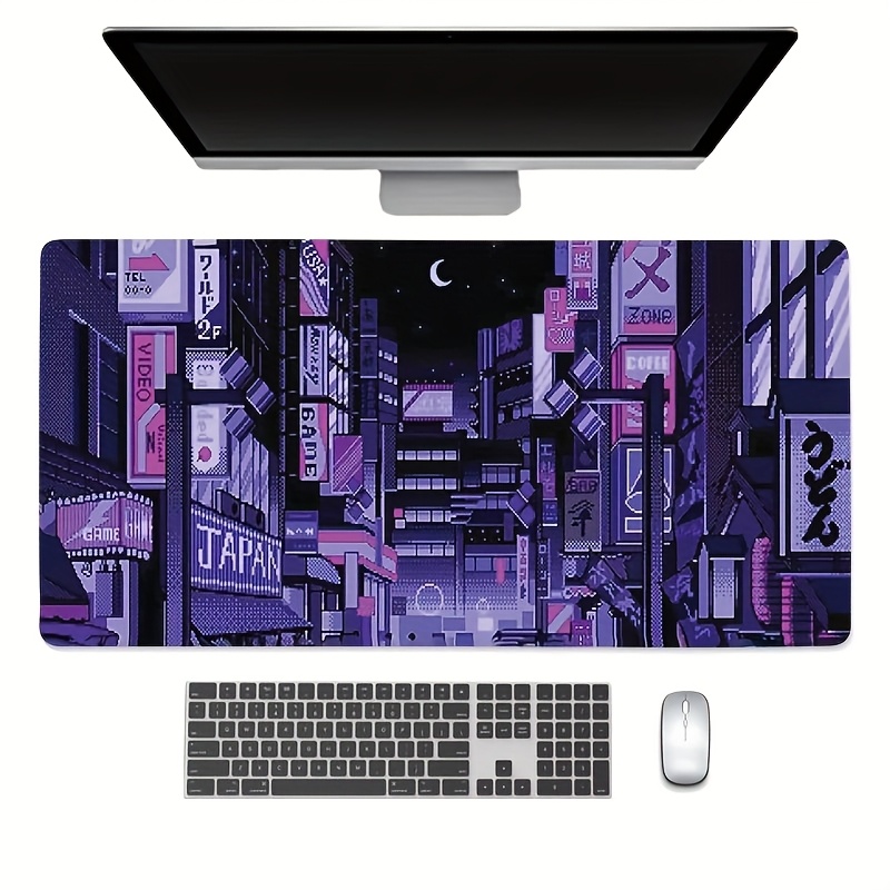XXL Tokyo Street Desk Mat,Vibr - Retro Gaming Desk Setup review and price