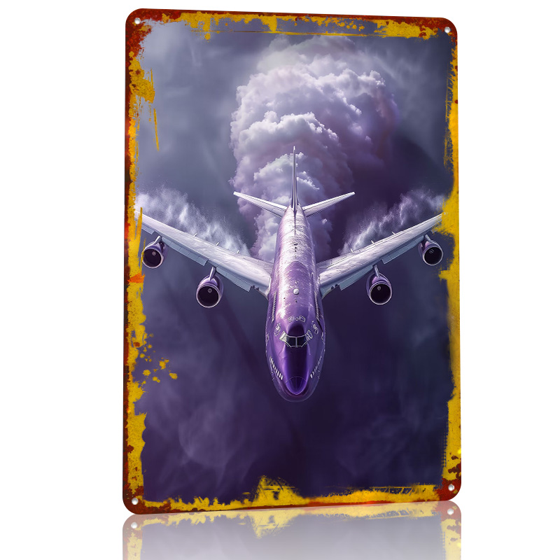Purple Airplane on The Sky Tin - Retro Gaming On review and price