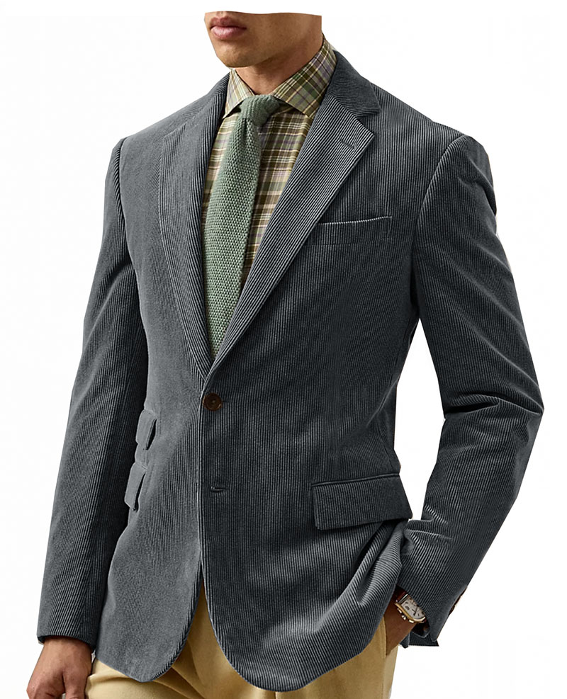 Vintage Corduroy Men's Blazers - Retro Gaming Jacket review and price