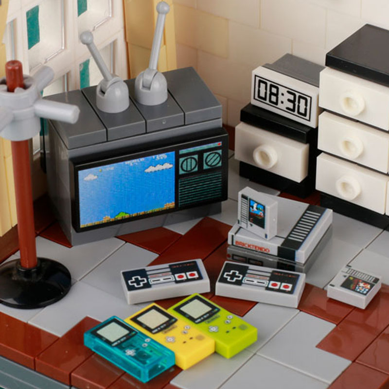 MOC Game Console Computer Mode - Retro Gaming Lego review and price