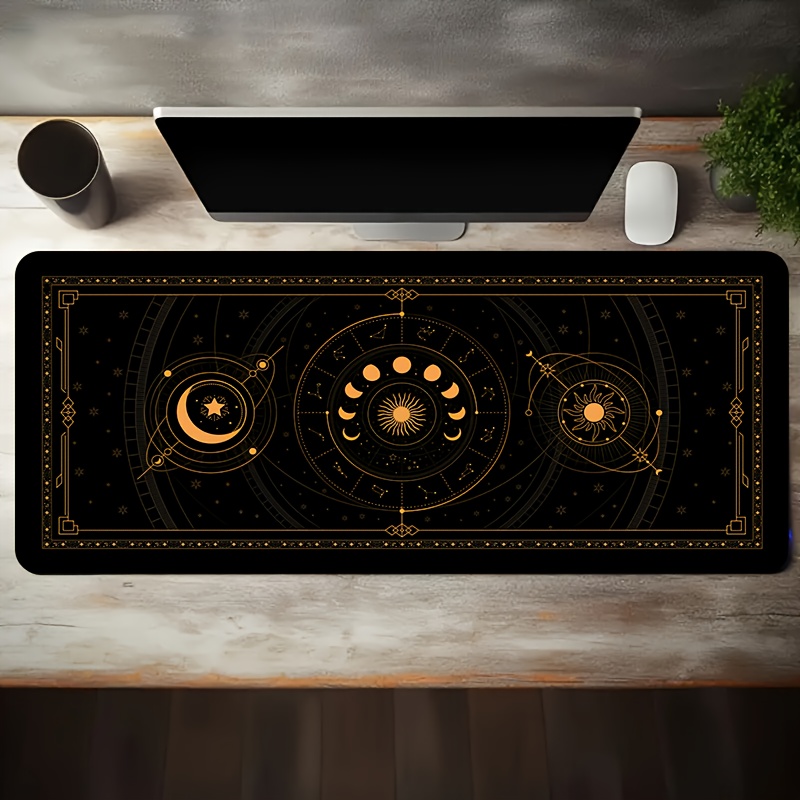 Golden Retro Zodiac Astrology  - Retro Gaming Desk Setup review and price